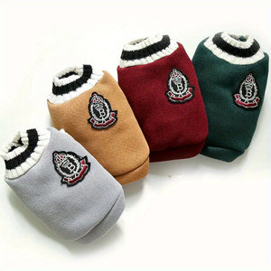 Cozy Knit Pet Hoodie – Warm Polyester Pullover for Fall/Winter - Always Pawsome