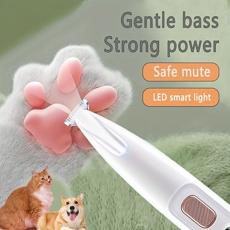 Gentle LED Pet Grooming Scissors - Safe & Rechargeable