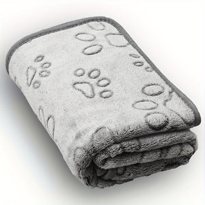 Soft Fleece Pet Blanket – Cozy Paw Print Travel Comfort - Always Pawsome