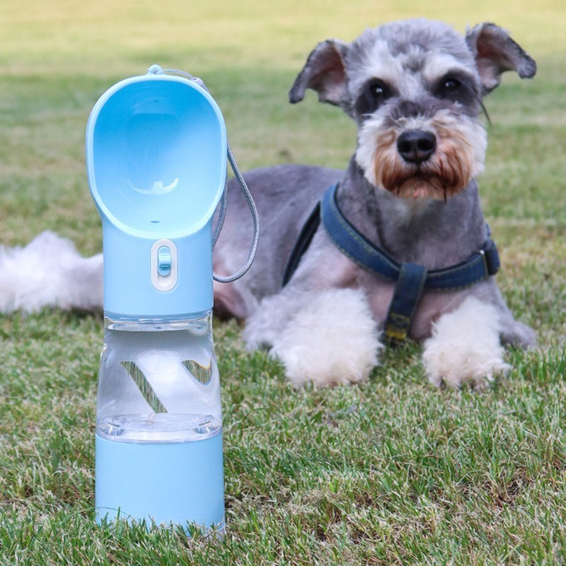 Dog Travel Water Bottle – Built-in Waste Bag Dispenser - Always Pawsome