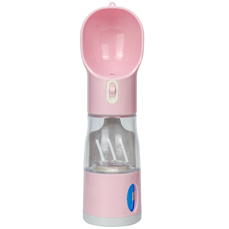 Dog Travel Water Bottle – Built-in Waste Bag Dispenser - Always Pawsome