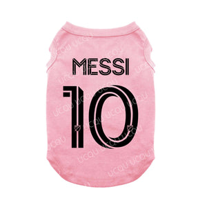Messi #10 Pet Jersey – Funny 3D Football Mesh Vest - Always Pawsome