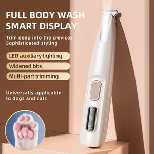 Gentle LED Pet Grooming Scissors - Safe & Rechargeable
