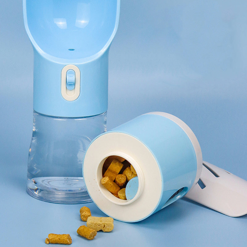 Dog Travel Water Bottle – Built-in Waste Bag Dispenser - Always Pawsome
